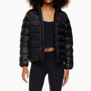 Aritzia Cozy Teddy Fuzzy Puffer Jacket Fleece Sherpa Fall Winter Hooded Coat XS